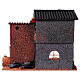 Casa con donna che apre finestra 45x50x30 cm movimento presepe 12 cm s8