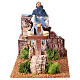 Donna che stende panni presepe 12 cm movimento presepe s1