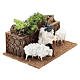 Shepherd with sheep in motion, 10 cm nativity s3
