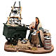 Potter with wagon and pots of 18x19x10 cm for Neapolitan Nativity Scene of 10 cm s1