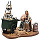 Animated pot seller with cart 18x19x10 cm, for 10 cm Neapolitan nativity s3