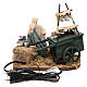 Animated pot seller with cart 18x19x10 cm, for 10 cm Neapolitan nativity s4