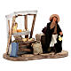 Animated cheesemonger of 10x20x10 cm, for 10 cm Neapolitan nativity s2