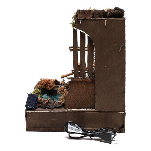 Scene of a fisherman in motion for 12 cm Neapolitan Nativity Scene, 35x30x30 cm 4