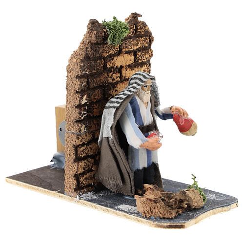 Wirt mit Bewegung Neapolitanische Krippe, 7 cm 3