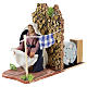 Moving woman hanging linens for Neapolitan Nativity Scene 7 cm s2