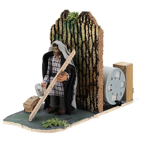 Menuisier mouvement pour crèche napolitaine 7 cm 2