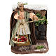Moving peasant with scale for Neapolitan Nativity Scene 7 cm s1