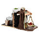 Moving peasant with scale for Neapolitan Nativity Scene 7 cm s3