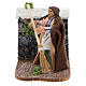 Moving woman with broom for Neapolitan Nativity Scene 7 cm s1