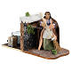 Moving woman with broom for Neapolitan Nativity Scene 7 cm s3