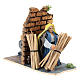 Moving farmer with hay for Neapolitan Nativity Scene 7 cm s4