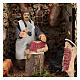 Moving figurine for Neapolitan Nativity scene, butcher 8 cm s2