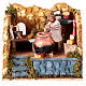 Man making polenta, 8 cm animated Neapolitan nativity s1