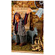 Farmer in stable, animated 8 cm Neapolitan nativity s2