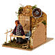 Farmer in stable, animated 8 cm Neapolitan nativity s3