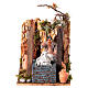 Woman at well, animated 8 cm Neapolitan nativity s1