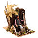 Man cuts wood for Neapolitan Nativity scene of 8 cm s2