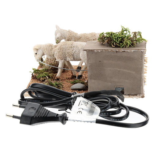 Ruchome owce na pastwisku – do szopki neapolitańskiej 6 cm 4