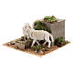 Sheep eating hay for Neapolitan Nativity scene of 6 cm s2