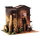 Nativity scene setting, house with 2 moving women 40x45x35 cm s4