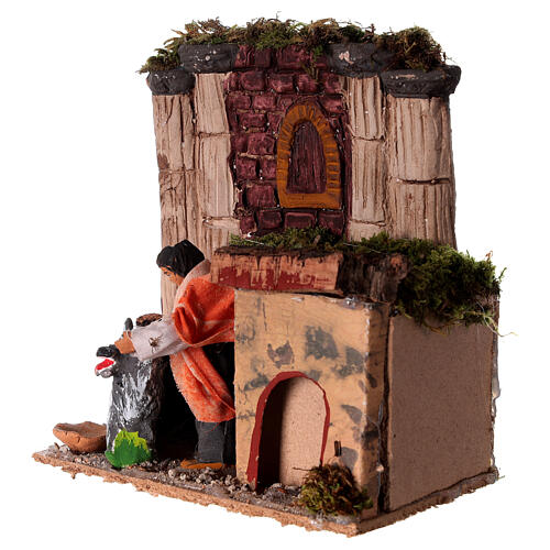 Boy with dog statue 15x10x15 cm nativity 10-12 cm 2