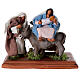 Natividade com burro para presépio com figuras altura média 12 cm, medidas: 20x15x15 cm s1