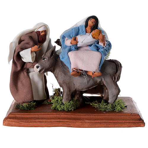 Holy Family with donkey statue 20x15x15 cm nativity 12 cm 1