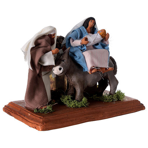 Holy Family with donkey statue 20x15x15 cm nativity 12 cm 3