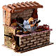 Bread saleswoman, animated figurine for Nativity Scene with characters of 6 cm, 15x15x10 cm s3