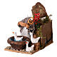 Shepherdess with gooses, animated figurine for Nativity Scene with characters of 8 cm, 20x10x15 cm s2