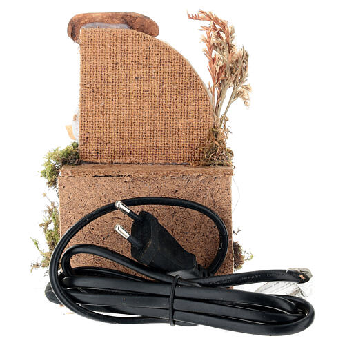 Vendedor de especiarias movimento para presépio com figuras altura média 10 cm; 16x9x14 cm 4