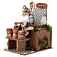 Vendedor de especiarias movimento para presépio com figuras altura média 10 cm; 16x9x14 cm s2