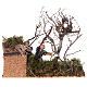 Boscaiolo con movimento disponibile albero in caduta presepe 12 cm s4