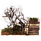 Lenhador com movimento árvore que cai para presépio com figuras de 12 cm de altura média s1