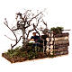 Lumberjack figurine animated cutting tree 12 cm nativity s2