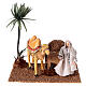Camel with camel driver with movement for nativity scene 12 cm 25x20x15 cm s1