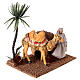 Camel with camel driver with movement for nativity scene 12 cm 25x20x15 cm s3