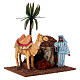 Camel with camel driver with movement for nativity scene 12 cm 25x20x15 cm s4