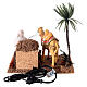 Cammello cammelliere movimento presepe 12 cm 25x20x15 cm s4