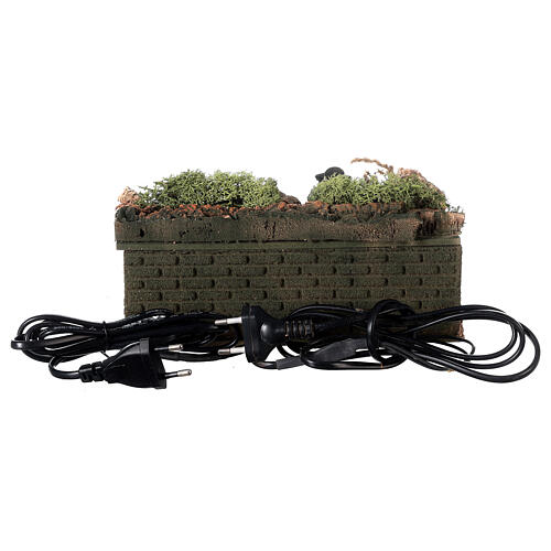 Men camping with flame effect animated for 12 cm nativity 4