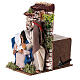 Nativity with motion for Nativity Scene of 10-12 cm, moss and terracotta, 15x10x15 cm s2