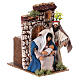 Nativity with motion for Nativity Scene of 10-12 cm, moss and terracotta, 15x10x15 cm s3