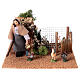 Woman in a chicken coop in movement, 12 cm nativity scene s1