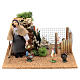 Woman in a chicken coop in movement, 12 cm nativity scene s7