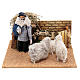 Animated Shepherd in a sheepfold, 12 cm nativity scene s8