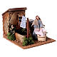Washerwoman with fountain, animated 15 cm character for Nativity Scene s3