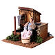 Nativity scene washerwoman moving dripping fountain 15 cm s2
