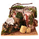 Animated donkey in a stable for 10 cm Nativity Scene 15x20x20 cm s1