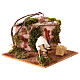 Asino in movimento presepe stalla 10 cm 15x20x20 cm s2